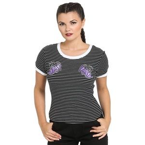 Hell Bunny Bat Crop Top Plus Size